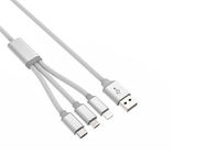 Multi - Function TPE Micro USB Charging Cable for iPhone and Samsung Smartphones